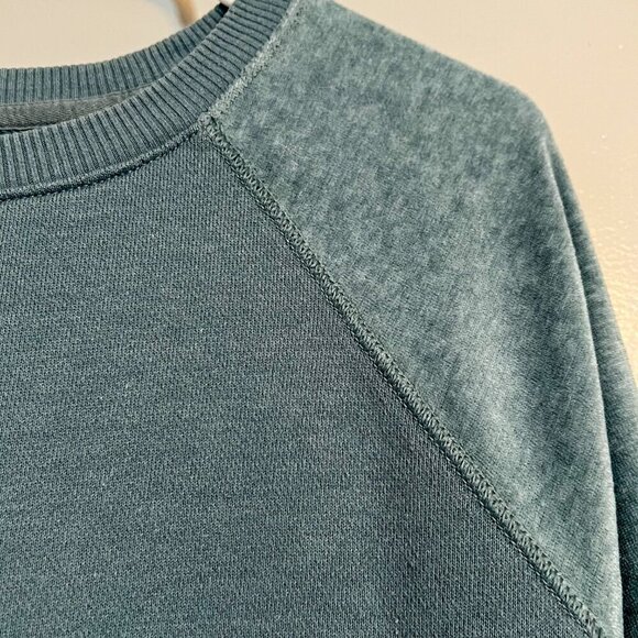 American Eagle Outfitters Sweater with Velvet Sleeves Blue Size L - Picture 5 of 5